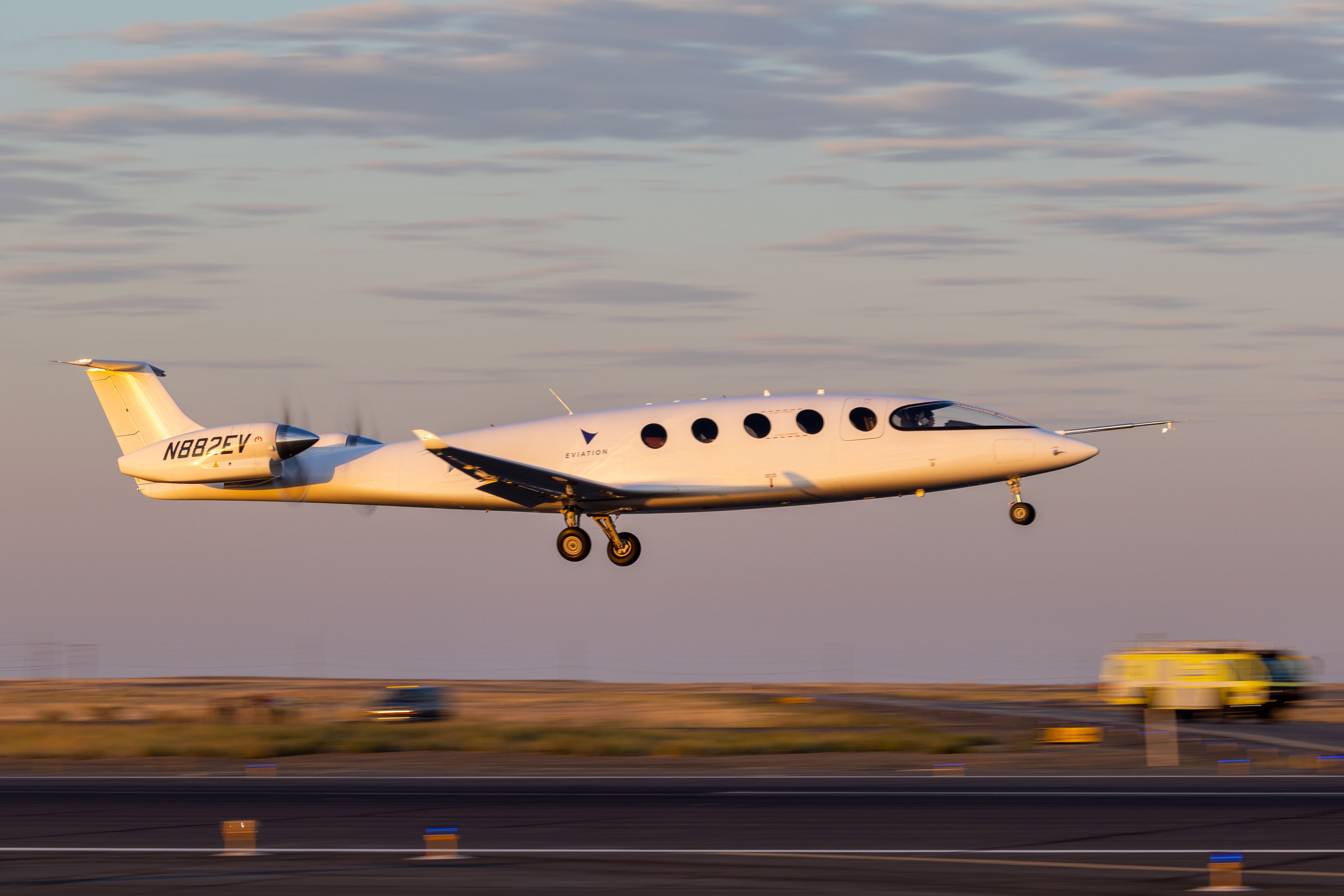 All-electric  Alice  of  Eviation  Aircraft  did  it's  first  take off  ,  touched  the height  of  3,500  feet  with magniX  Powertrains !